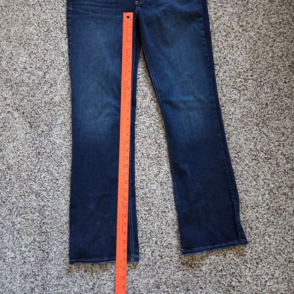 Silver Jeans Tuesday Universal Fit Low Rise Slim Boot Sz 34x31 Dark Wash NWT - Picture 4 of 7
